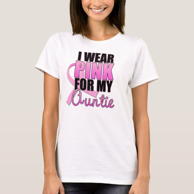 Camiseta Llevo el rosa para mi tía (Anverso)