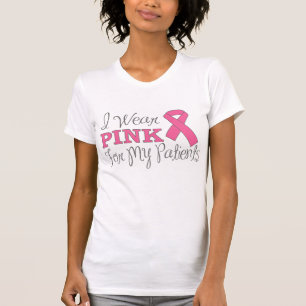 Camiseta Llevo el rosa para mis pacientes (cinta rosada