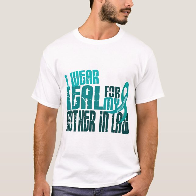 Camiseta Llevo el trullo para el cáncer ovárico de la (Anverso)