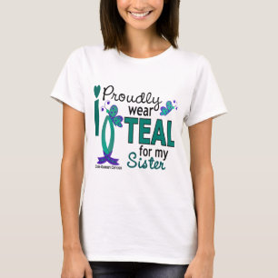 Camiseta Llevo el trullo para mi cáncer ovárico de la