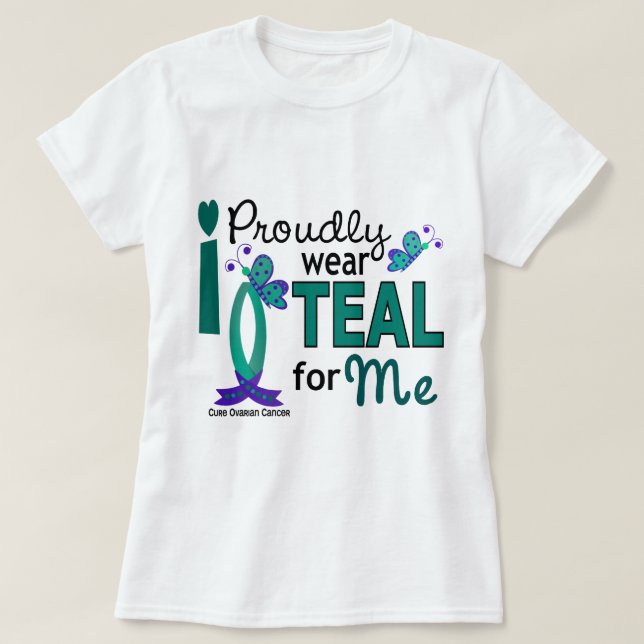 Camiseta Llevo el trullo para mí el cáncer ovárico 27 (Diseño del anverso)