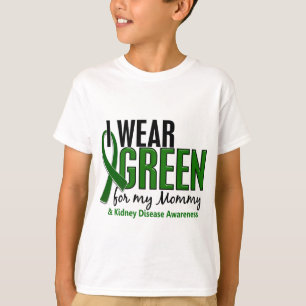 Camiseta Llevo el verde para mi enfermedad de riñón de la