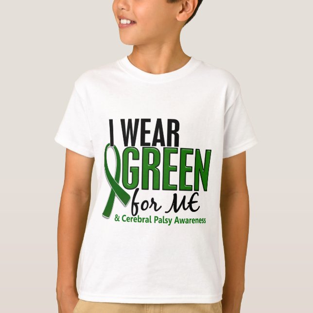 Camiseta Llevo el verde para MÍ la parálisis cerebral 10 (Anverso)