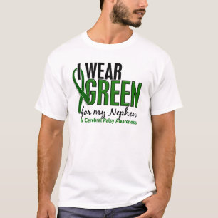 Camiseta Llevo el verde para mi parálisis cerebral del