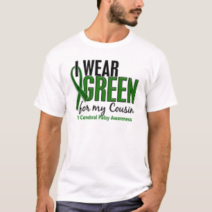 Camiseta Llevo el verde para mi parálisis cerebral del