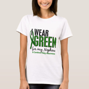 Camiseta Llevo el verde para mi parálisis cerebral del