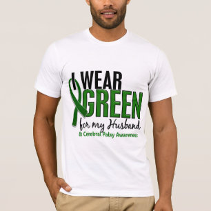 Camiseta Llevo el verde para mi parálisis cerebral del