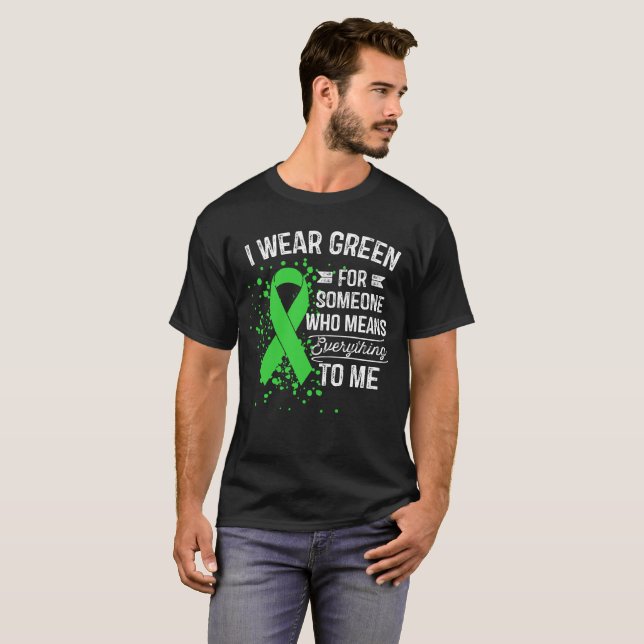 Camiseta Llevo el verde - regalo verde de la cinta de la (Anverso completo)