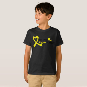 Camiseta Llevo la ayuda de la conciencia del cáncer de la