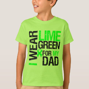 Camiseta Llevo la cinta de la verde lima para mi linfoma