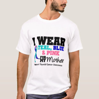 Camiseta Llevo la cinta del cáncer de tiroides para mi