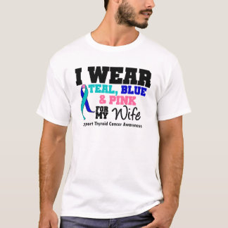 Camiseta Llevo la cinta del cáncer de tiroides para mi