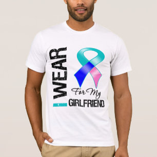 Camiseta Llevo la cinta del cáncer de tiroides para mi