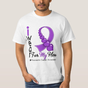 Camiseta Llevo la cinta del cáncer pancreático para mi