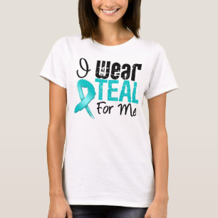 Camiseta Llevo la cinta verde azulada para mí