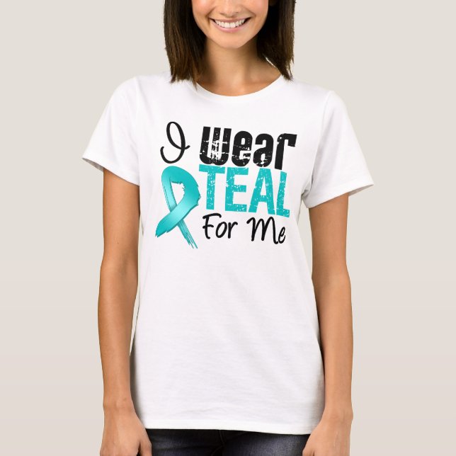 Camiseta Llevo la cinta verde azulada para mí (Anverso)