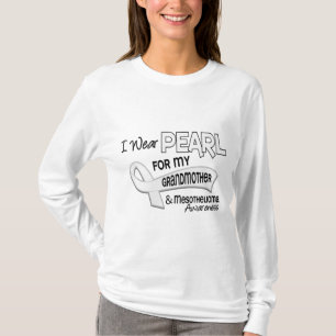 Camiseta Llevo la perla para mi mesotelioma de la abuela 42
