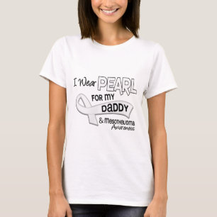 Camiseta Llevo la perla para mi mesotelioma del papá 42