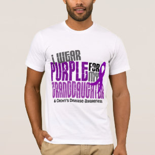Camiseta Llevo la púrpura para la enfermedad de Crohn de l