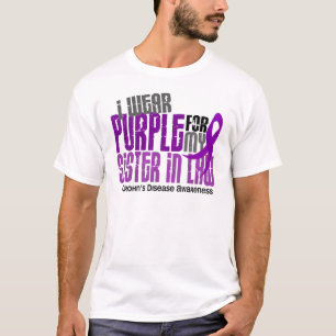 Camiseta Llevo la púrpura para la enfermedad de Crohn de l