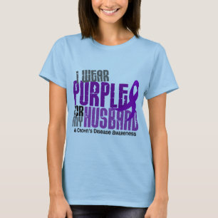 Camiseta Llevo la púrpura para la mi enfermedad de Crohn