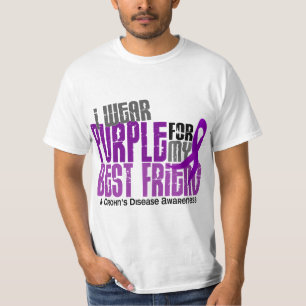 Camiseta Llevo la púrpura para la mi enfermedad de Crohn