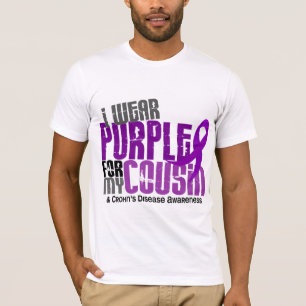 Camiseta Llevo la púrpura para la mi enfermedad de Crohn