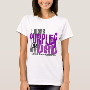 Camiseta Llevo la púrpura para la mi enfermedad de Crohn
