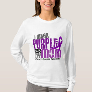 Camiseta Llevo la púrpura para la mi enfermedad de Crohn d