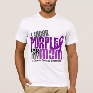 Camiseta Llevo la púrpura para la mi enfermedad de Crohn d