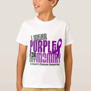 Camiseta Llevo la púrpura para la mi enfermedad de Crohn d