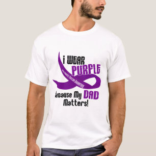 Camiseta Llevo la púrpura para mi CÁNCER PANCREÁTICO del