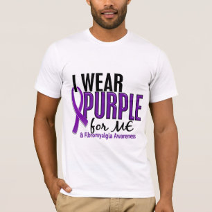 Camiseta Llevo la púrpura para MÍ el Fibromyalgia 10