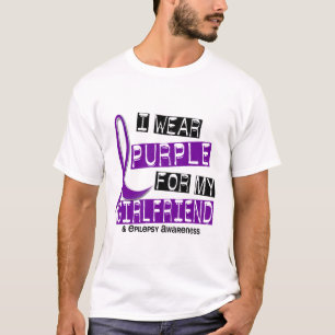 Camiseta Llevo la púrpura para mi epilepsia de la novia 37