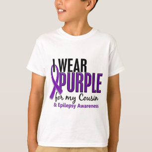 Camiseta Llevo la púrpura para mi epilepsia del primo 10