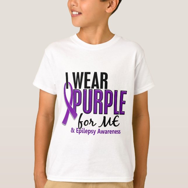 Camiseta Llevo la púrpura para MÍ la epilepsia 10 (Anverso)