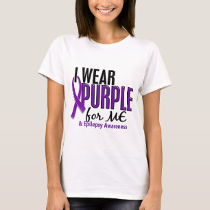 Camiseta Llevo la púrpura para MÍ la epilepsia 10