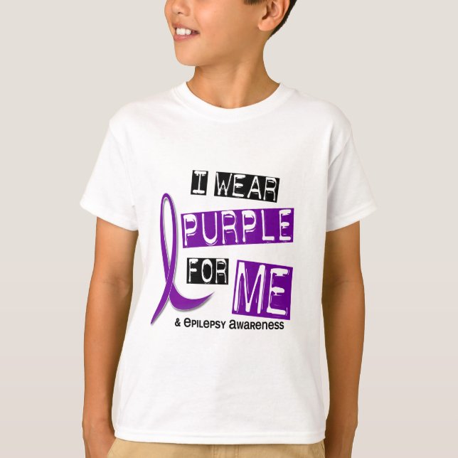 Camiseta Llevo la púrpura para mí la epilepsia 37 (Anverso)