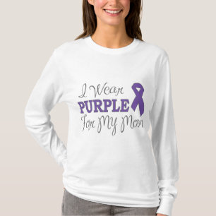 Camiseta Llevo la púrpura para mi mamá (la cinta púrpura