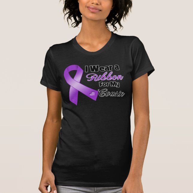 Camiseta Llevo la púrpura para mi primo (Anverso)