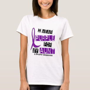 Camiseta Llevo la púrpura para mi tía 37 epilepsia