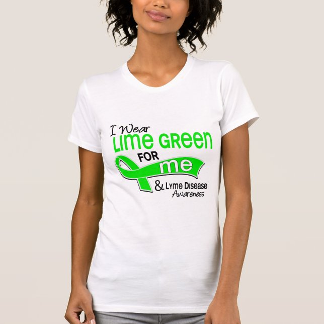 Camiseta Llevo la verde lima 42 yo enfermedad de Lyme (Anverso)