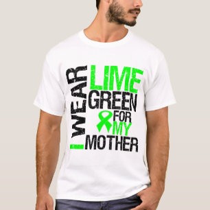 Camiseta Llevo la verde lima para mi linfoma de la madre