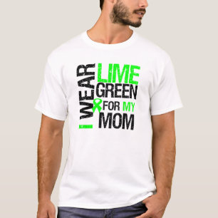 Camiseta Llevo la verde lima para mi linfoma de la mamá