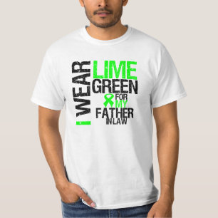 Camiseta Llevo la verde lima para mi linfoma del suegro