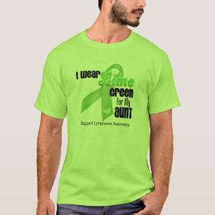 Camiseta Llevo la verde lima para mi tía - linfoma