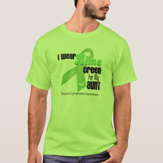 Camiseta Llevo la verde lima para mi tía - linfoma