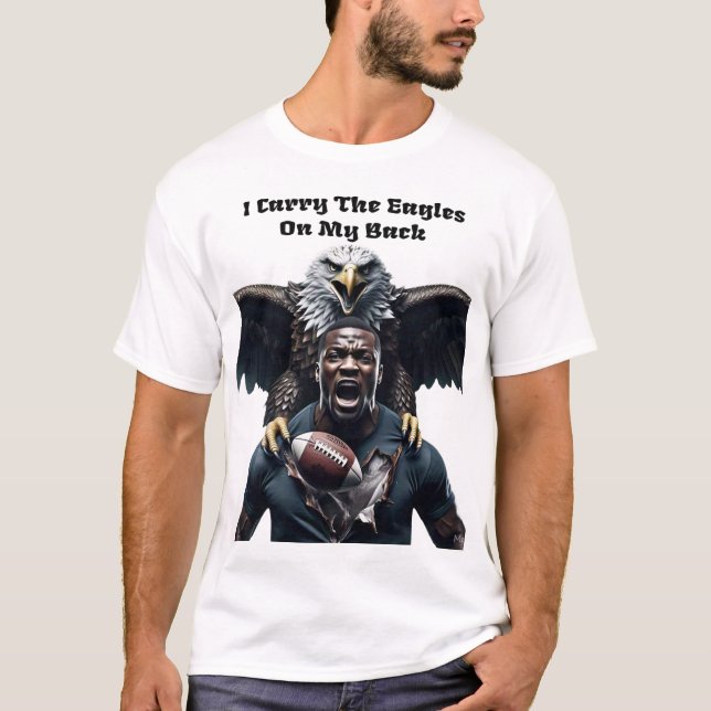 Camiseta Llevo Las Águilas En La Espalda (Anverso)