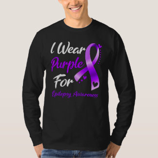 Camiseta Llevo Morado Por La Cinta De Concientización Sobre