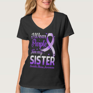 Camiseta Llevo Morado Por La Enfermedad Invisible De Mi Her